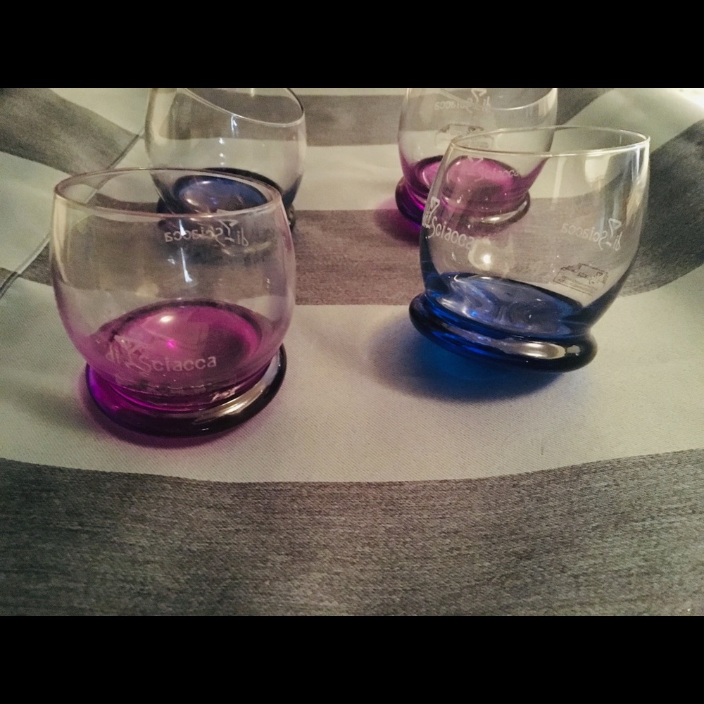 Set of four Do-sciacca glasses
